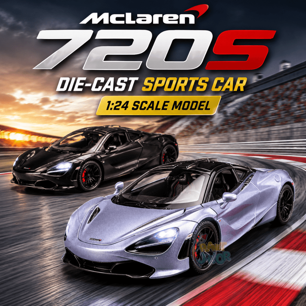 1:24 McLaren 720S Die-Cast Pull Back Sports Car Model