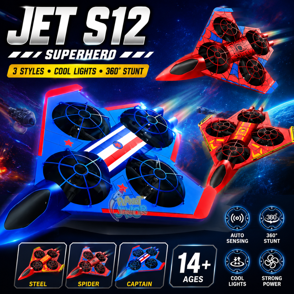 Jet S12 Superhero Remote Control Flying Fighter Jet