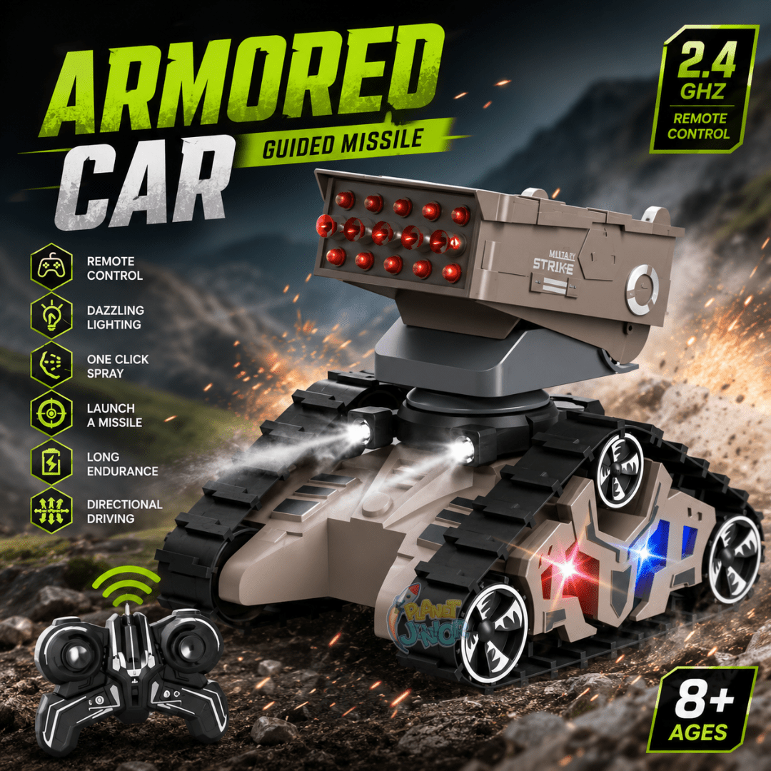 Armored Guided Missile RC Battle Tank & Missile Launcher