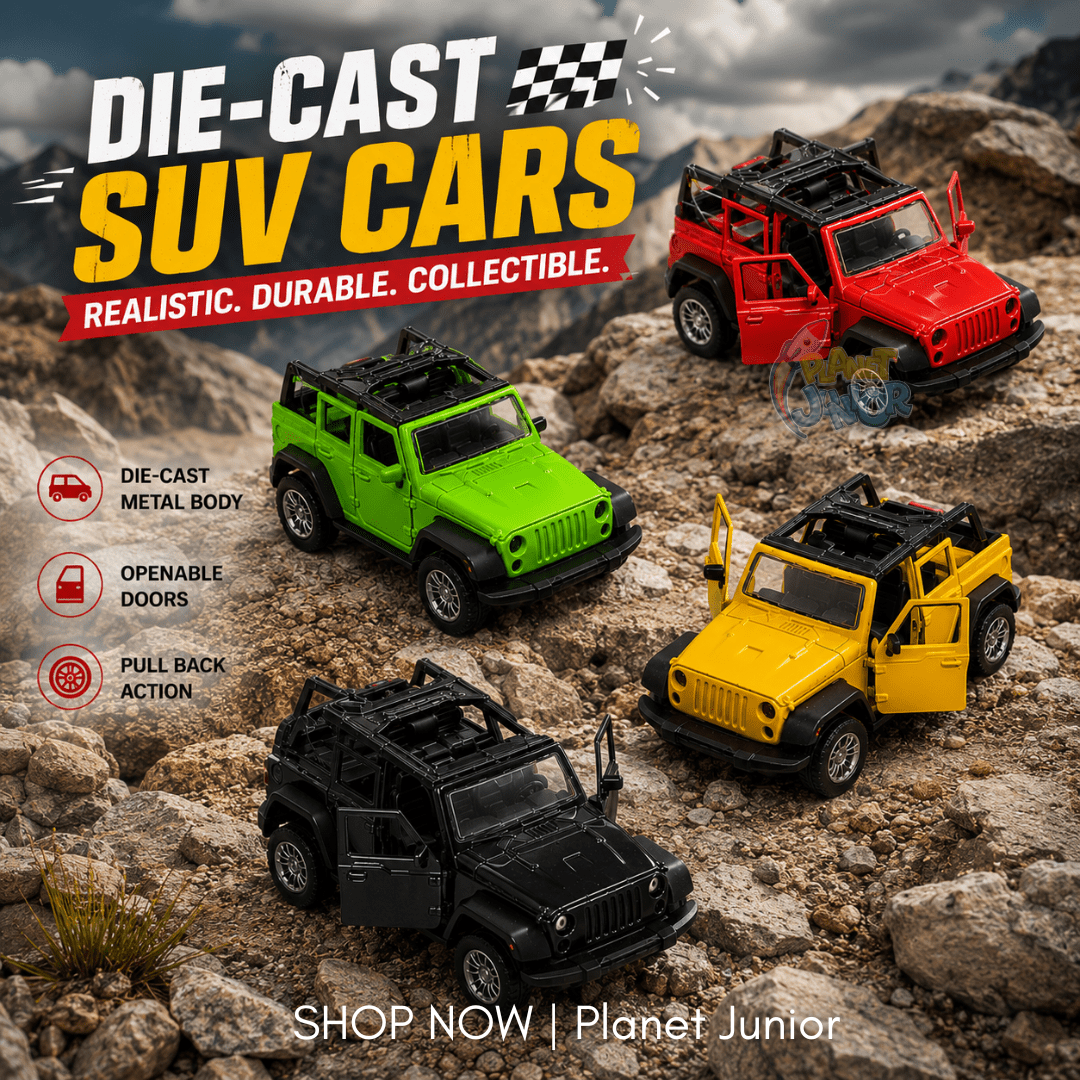 1:32 Jeep Wrangler JL Die-Cast Off-Road SUV  Car | 1 Pc