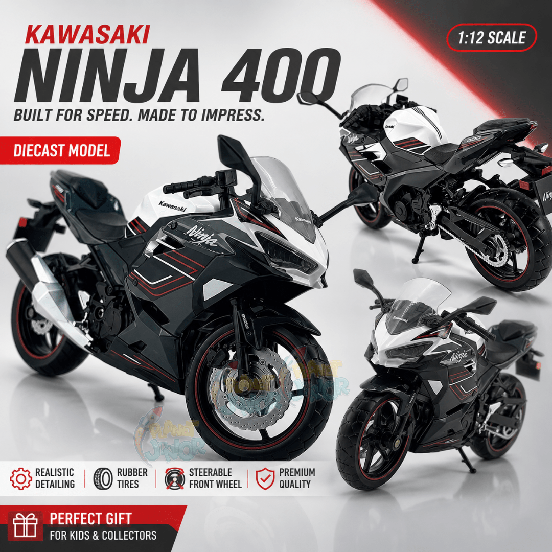 1:12 Scale Kawasaki Ninja 400 Die-Cast Motorcycle Model