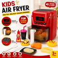 Kids Pretend Play Air Fryer Kitchen Set with Light