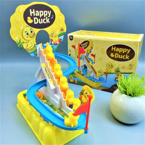 Small Duck Climbing Stairs Toy For Kids with 3 Ducks