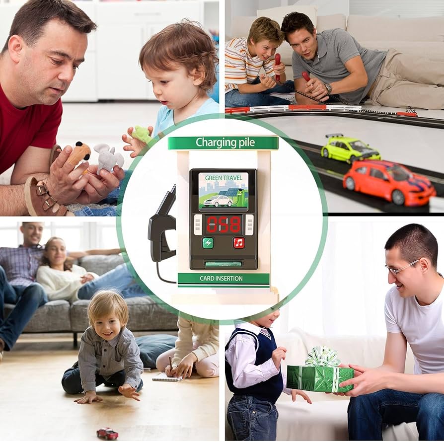 ⛽ Smart Petrol & Charging Station Playset – Real-World Learning Through Pretend Play!