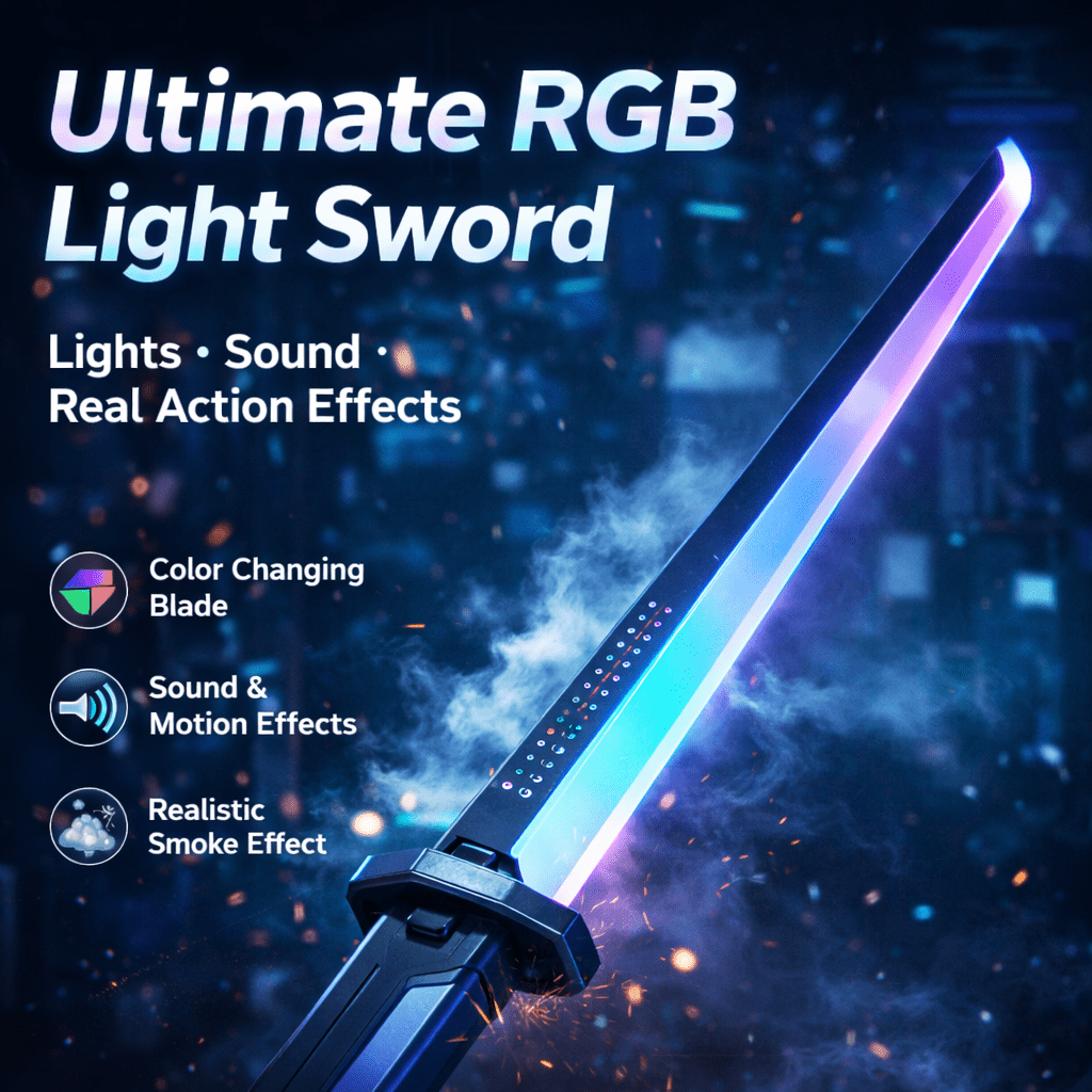 Sparkblade LED Light Sword with Smoke & Light Effects