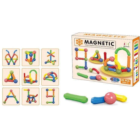 STEM Magnetic Sticks Blocks Set | 25 Pcs