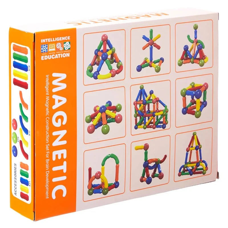 STEM Magnetic Sticks Blocks Set | 64 Pcs
