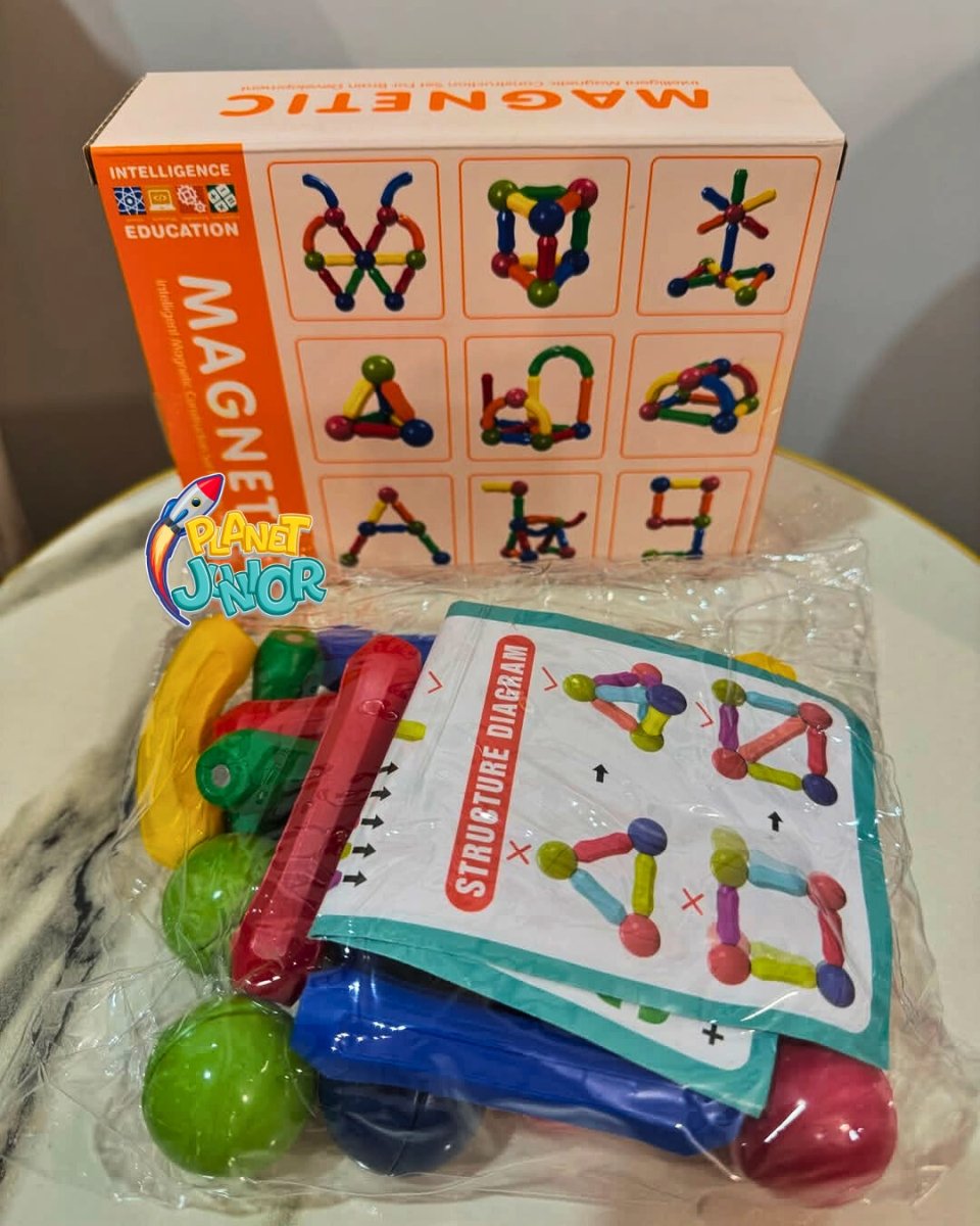 STEM Magnetic Sticks Blocks Set | 64 Pcs