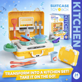 Suitcase Kitchen Play Set with Cooking Accessories