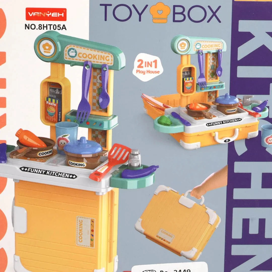 Suitcase Kitchen Play Set with Cooking Accessories