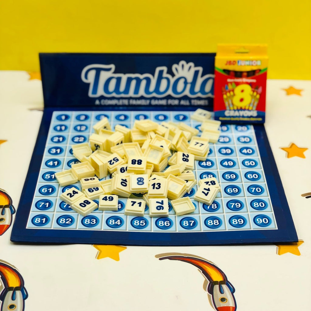 Tambola Family Board Game Set with 600 Lotto Tickets & Number Board