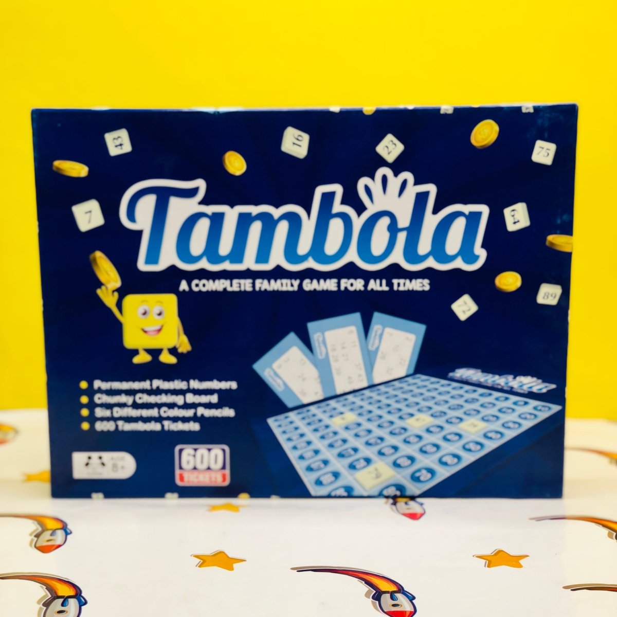 Tambola Family Board Game Set with 600 Lotto Tickets & Number Board