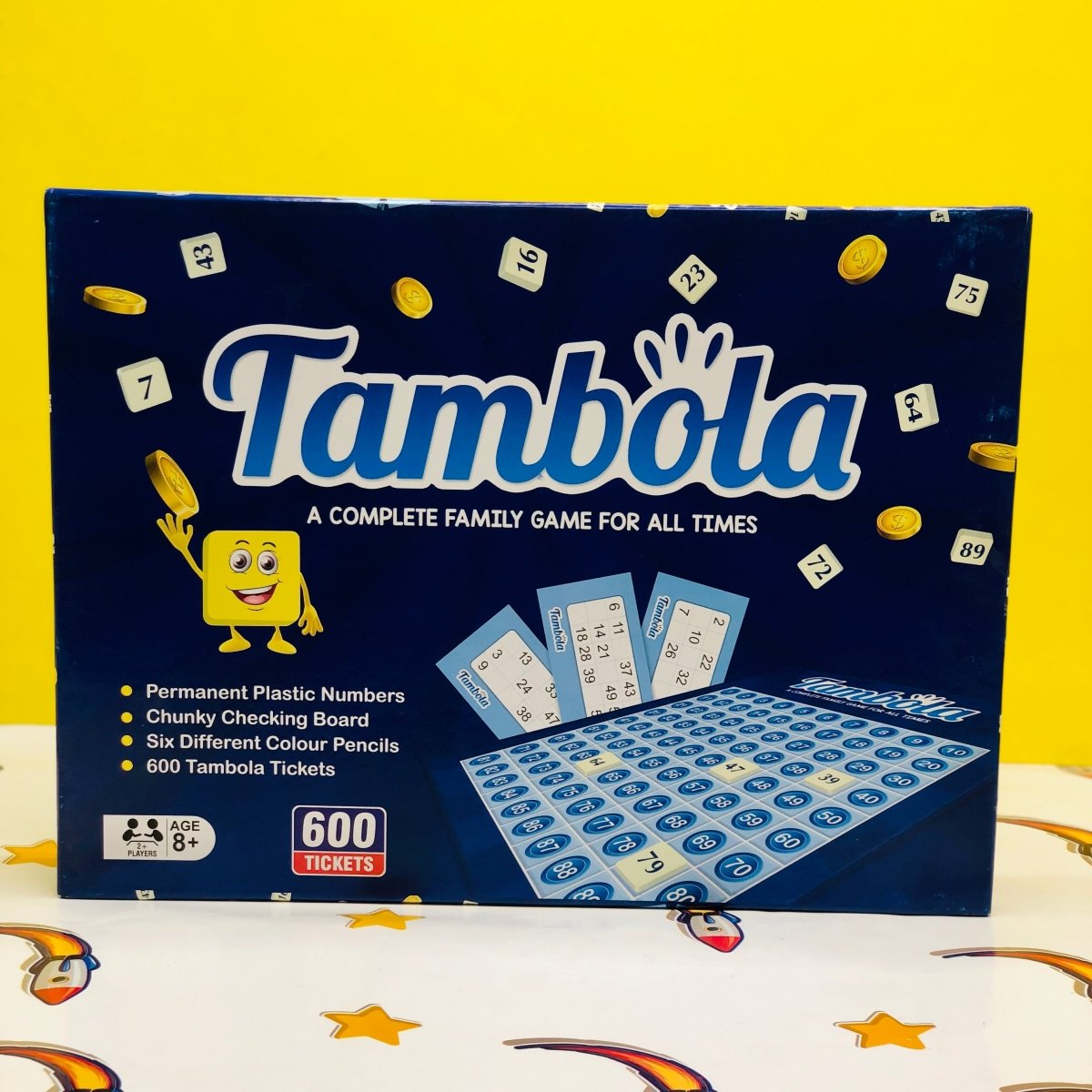 Tambola Family Board Game Set with 600 Lotto Tickets & Number Board