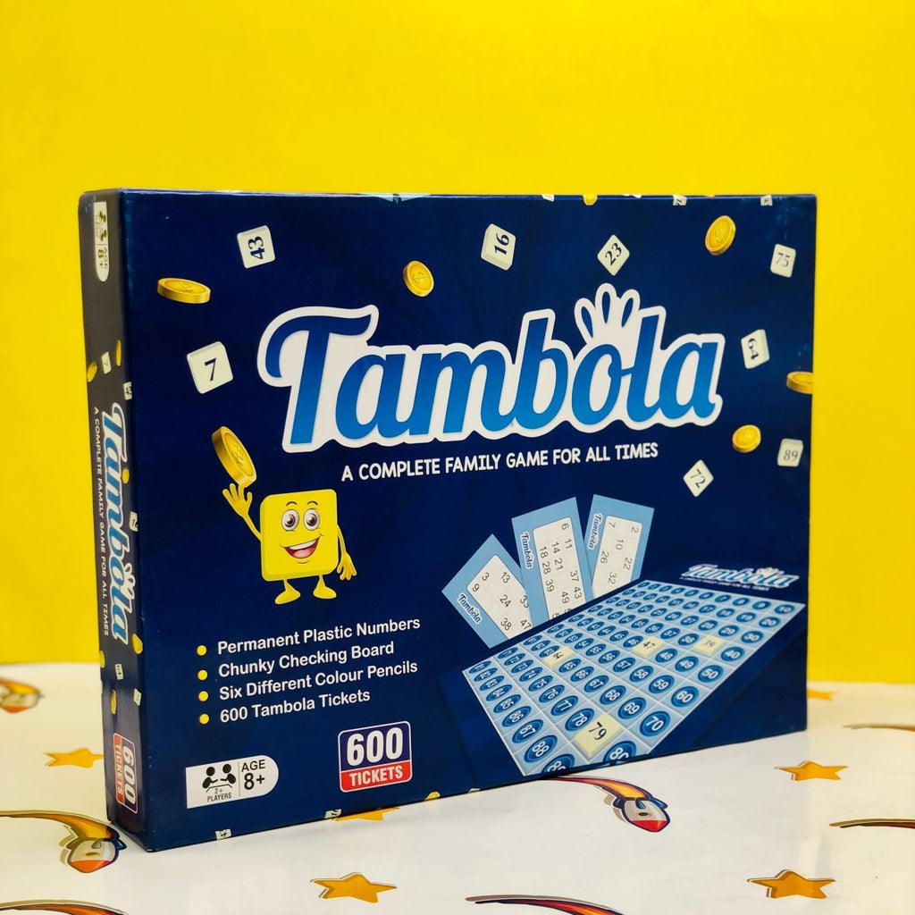 Tambola Family Board Game Set with 600 Lotto Tickets & Number Board