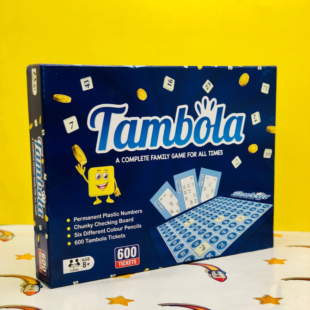 Tambola Family Board Game Set with 600 Lotto Tickets & Number Board