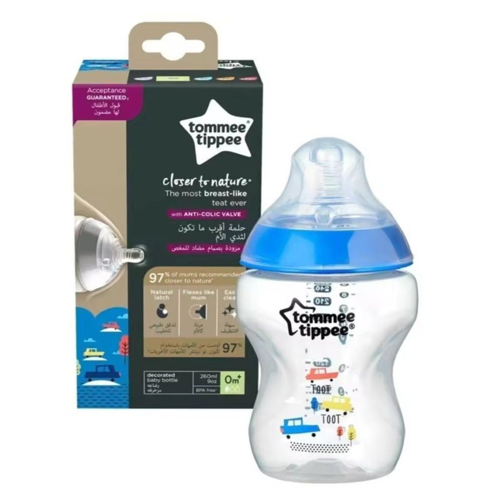 Tommee Tippee Baby Feeder Bottle 260ml | Blue