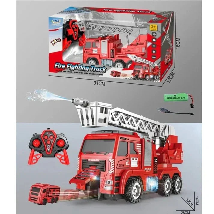 Remote Control Fire Fighting Truck with Water Spray & Rescue Vehicle