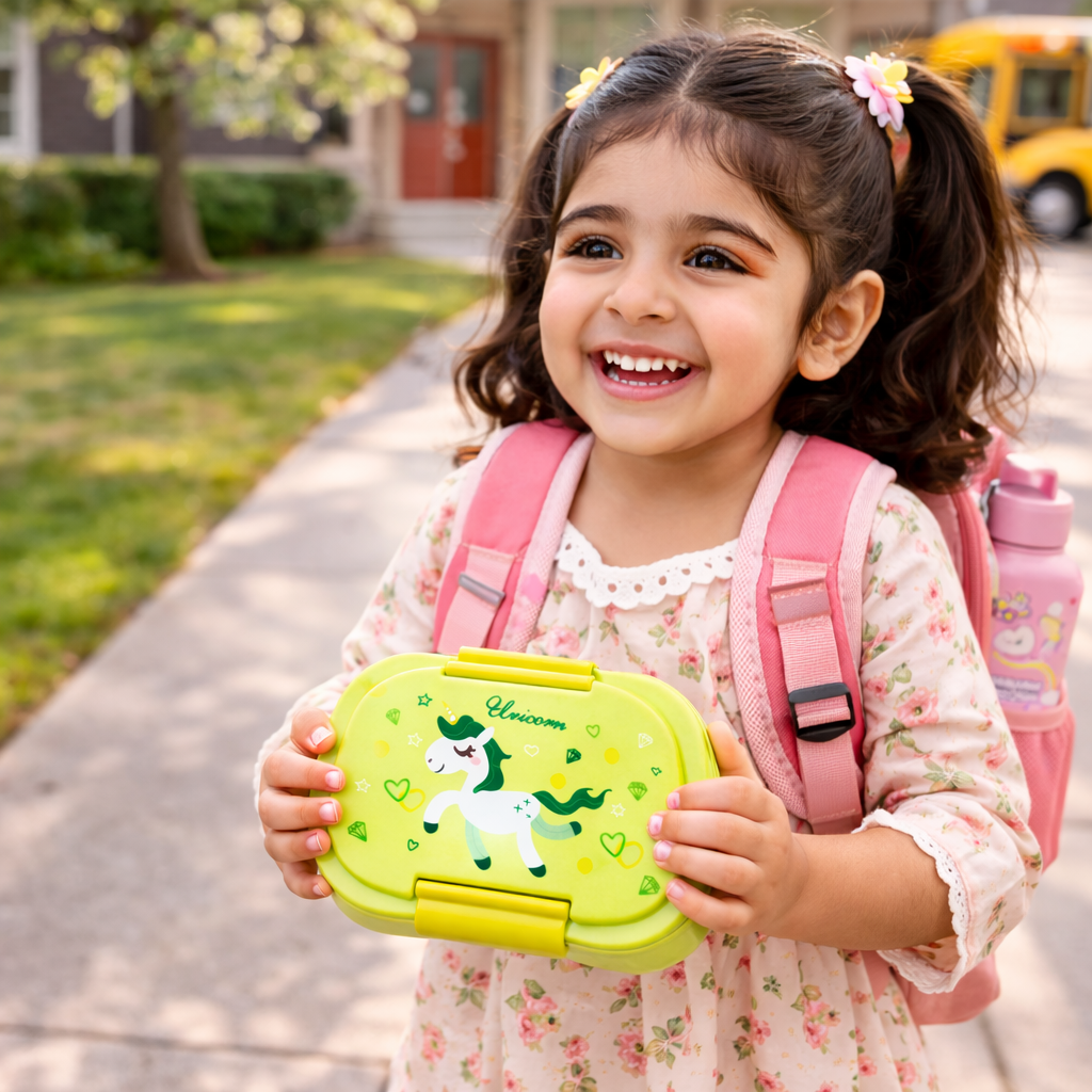 Unicorn Kids Lunch Box – Cute Leak-Proof Snack Container