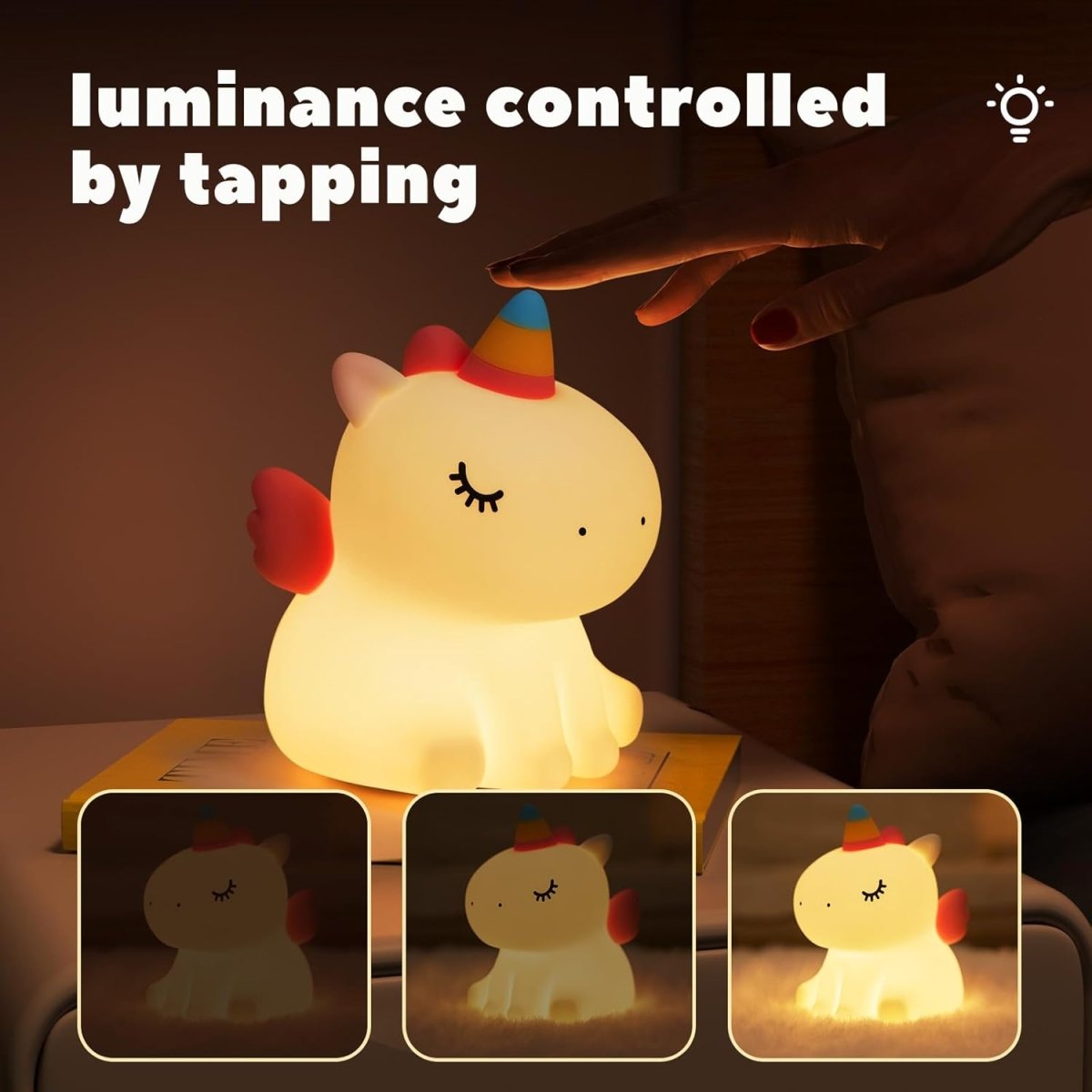 Unicorn Touch Night Lamp – Soft Glow LED Bedside Light