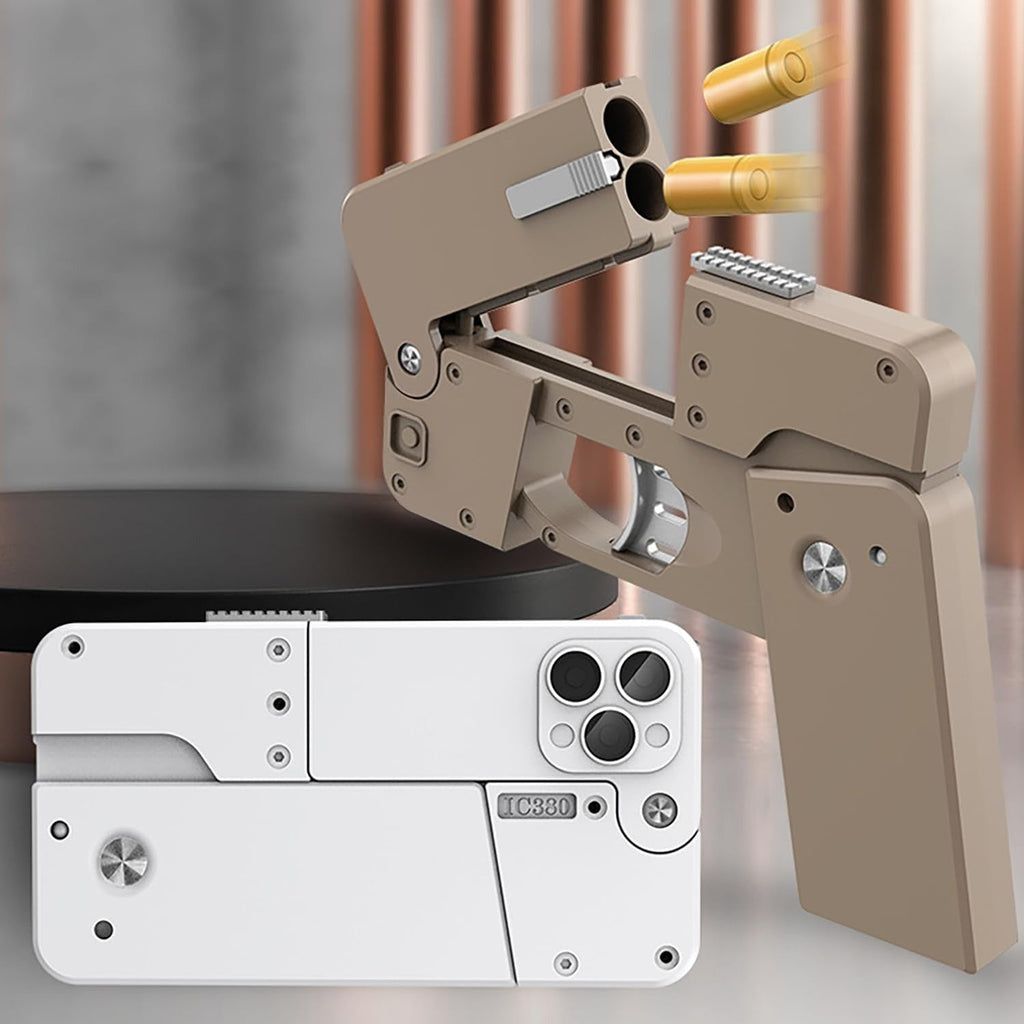 iPhone Style Shooting Gun with Shell Ejection and Foam Darts