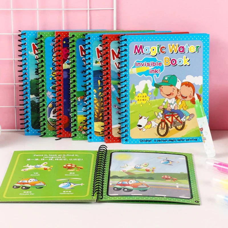 Water Magic Drawing Coloring Book