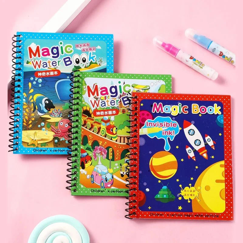 Water Magic Drawing Coloring Book