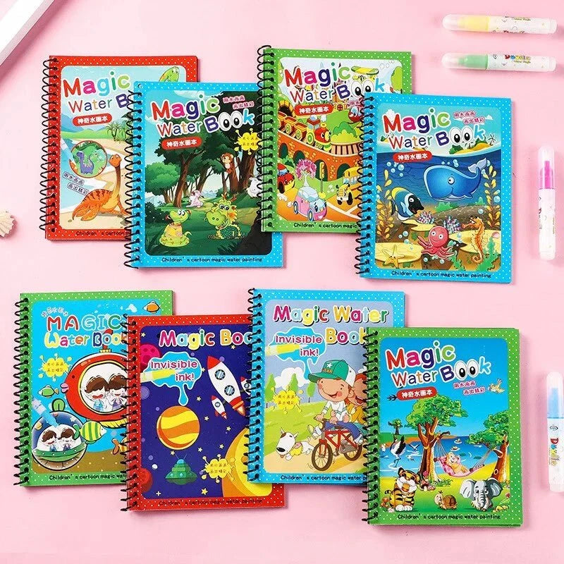 Water Magic Drawing Coloring Book