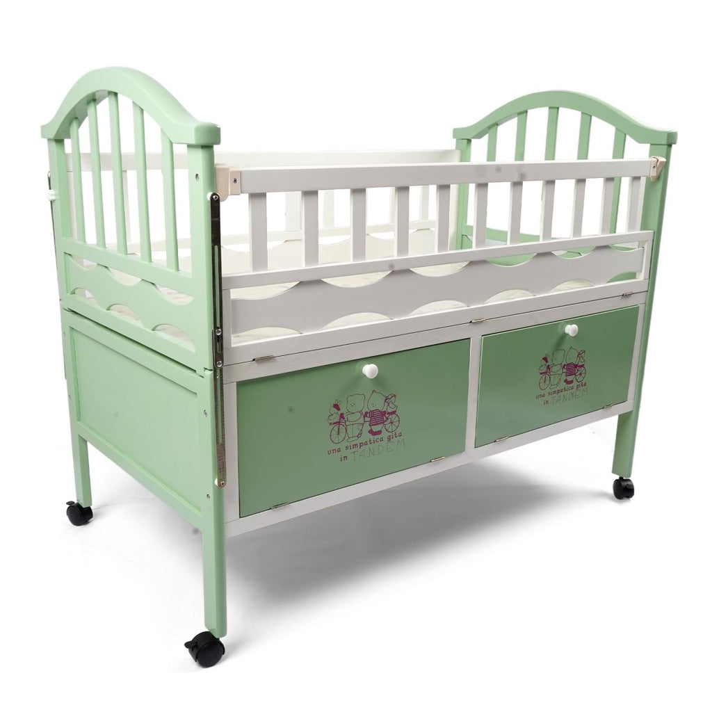 Wooden Rest Nestle Baby Cot with Drawer