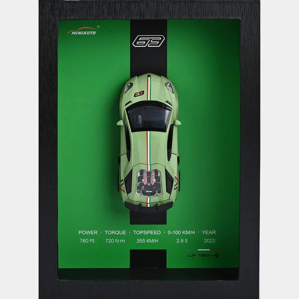 3D Display Frame 1:32 Lamborghini Aventador Diecast Model