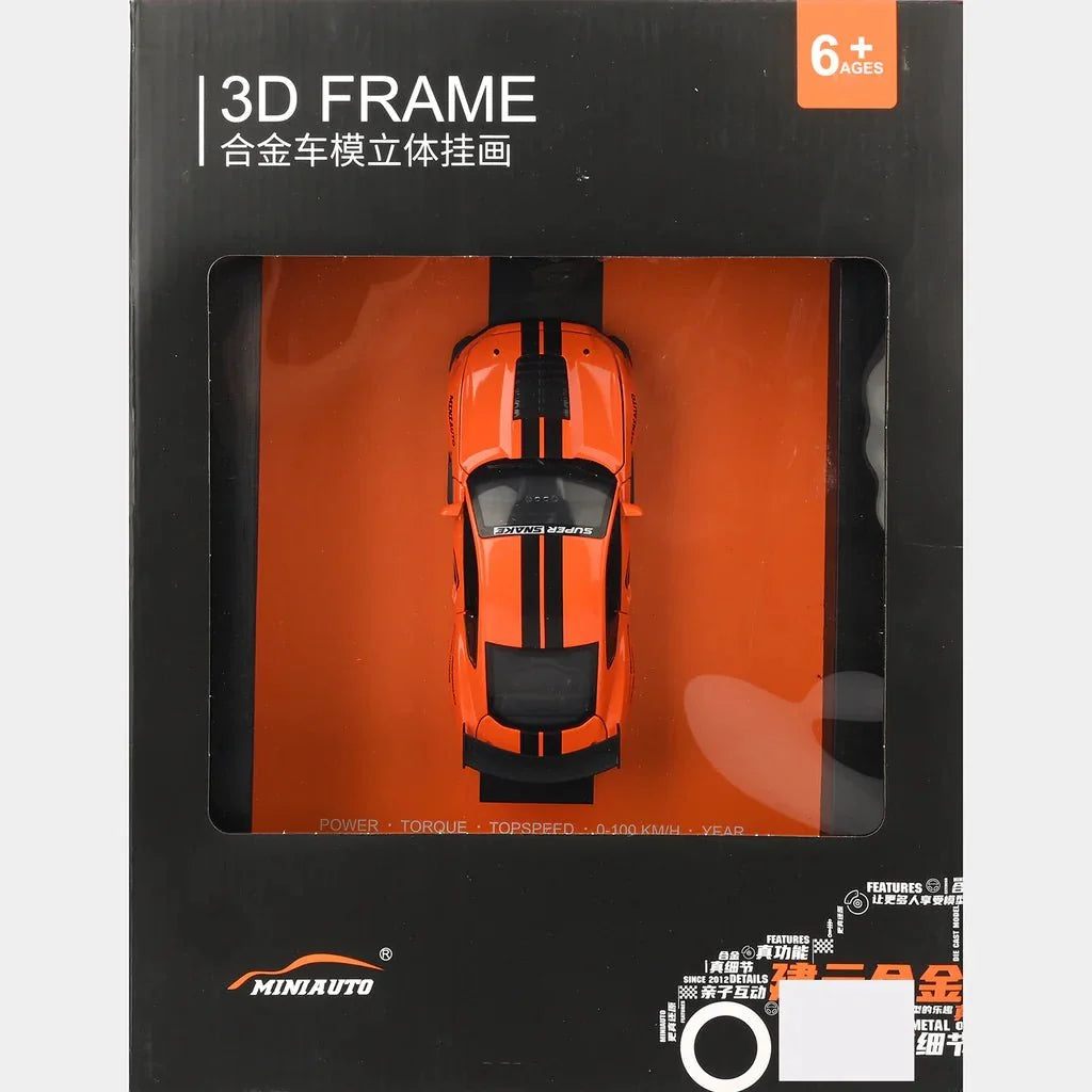 3D Display Frame 1:32 Scale Shelby GT500 Diecast Model
