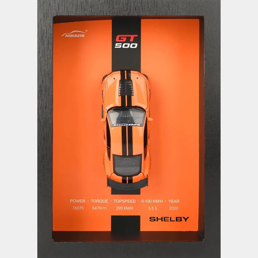 3D Display Frame 1:32 Scale Shelby GT500 Diecast Model